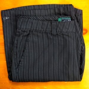 O'Neill Black Gray White Pin Stripe Golf Shorts